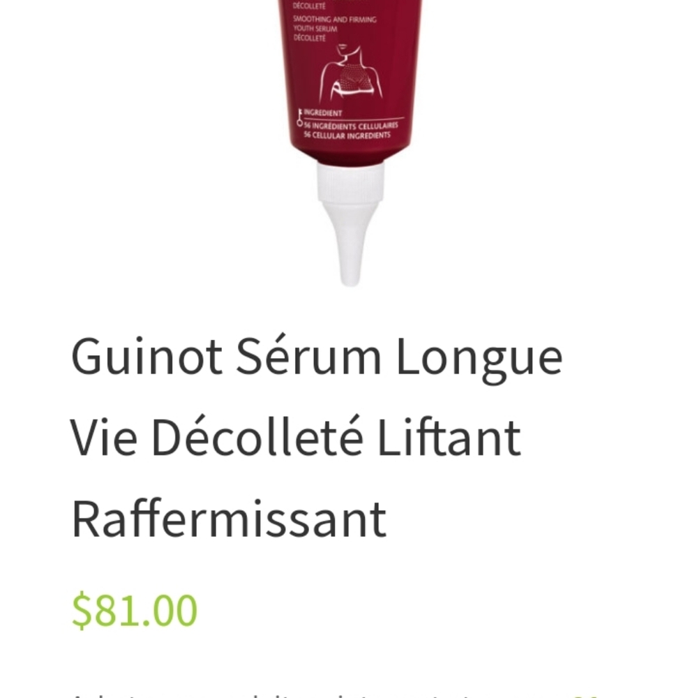 Sérum longue vie décolleté Guinot - Picture 2 of 2